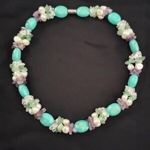 SEMI PRECIOUS STONE NECKLACE